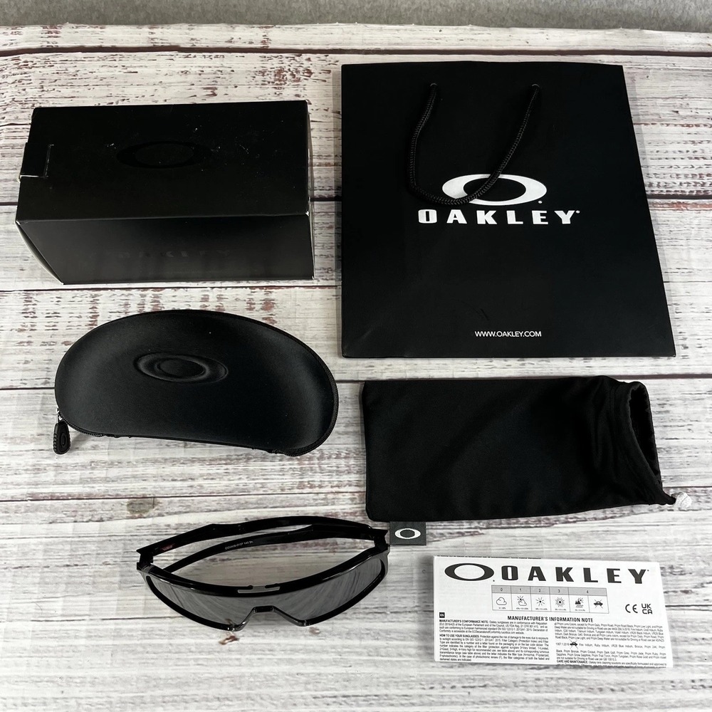 Oakley Sutro Lite Sunglasses Prizm Black Lens Polished Black Frame 0009406 New